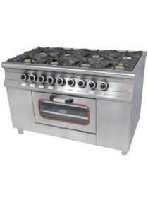 Професійна газова плита Pimak M015-8